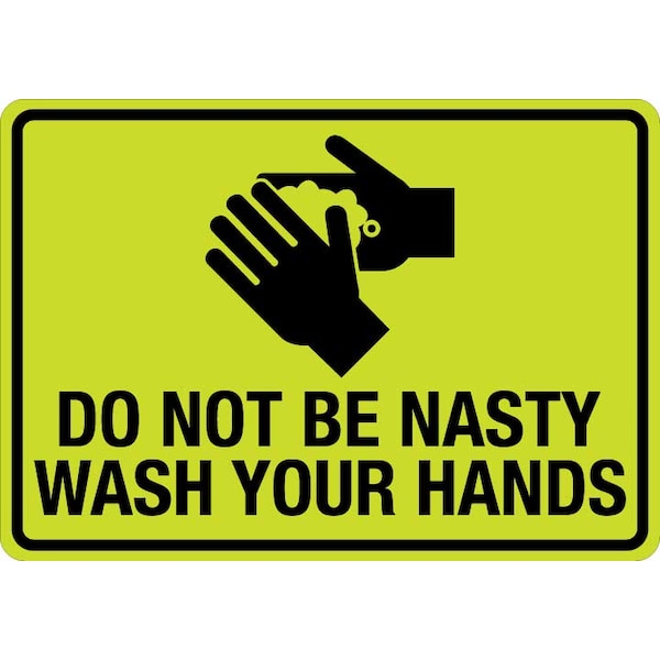 Lyle Wash Your Hands For 20 Seconds, 10 in x 7 in, Hivis Reflective Decal, LCUV-0145ST-RD_10x7 LCUV-0147ST-RD_10x7 - main